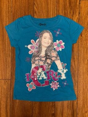 Blue Y2K Nickelodeon iCarly baby tee